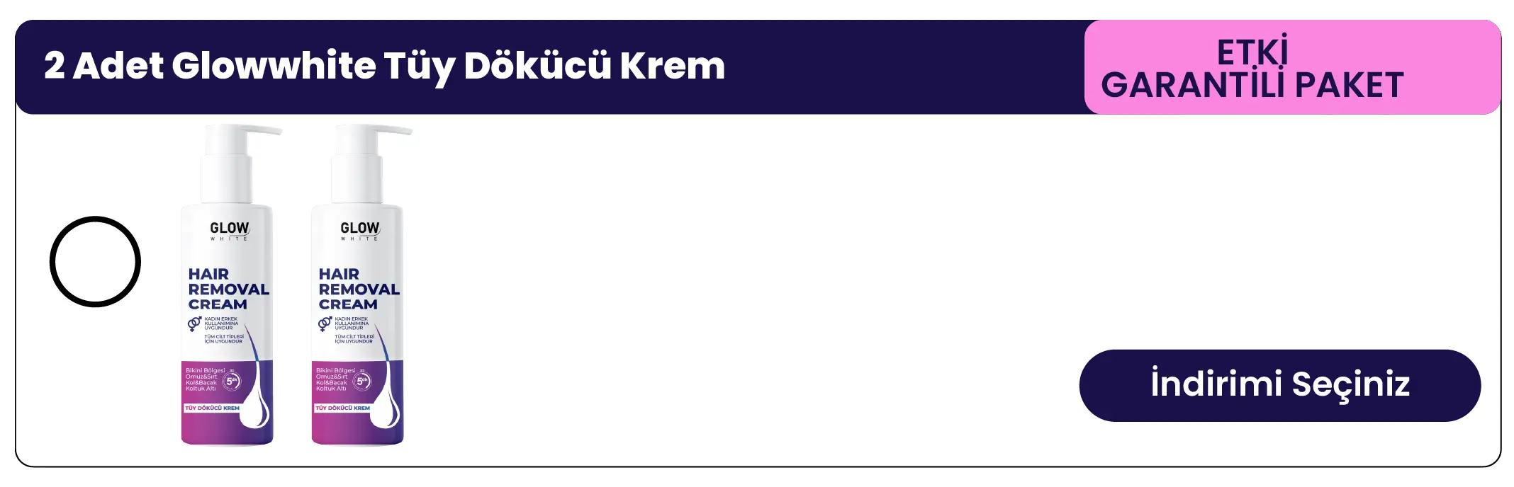 Glow White Jel Krem 2'li Paket