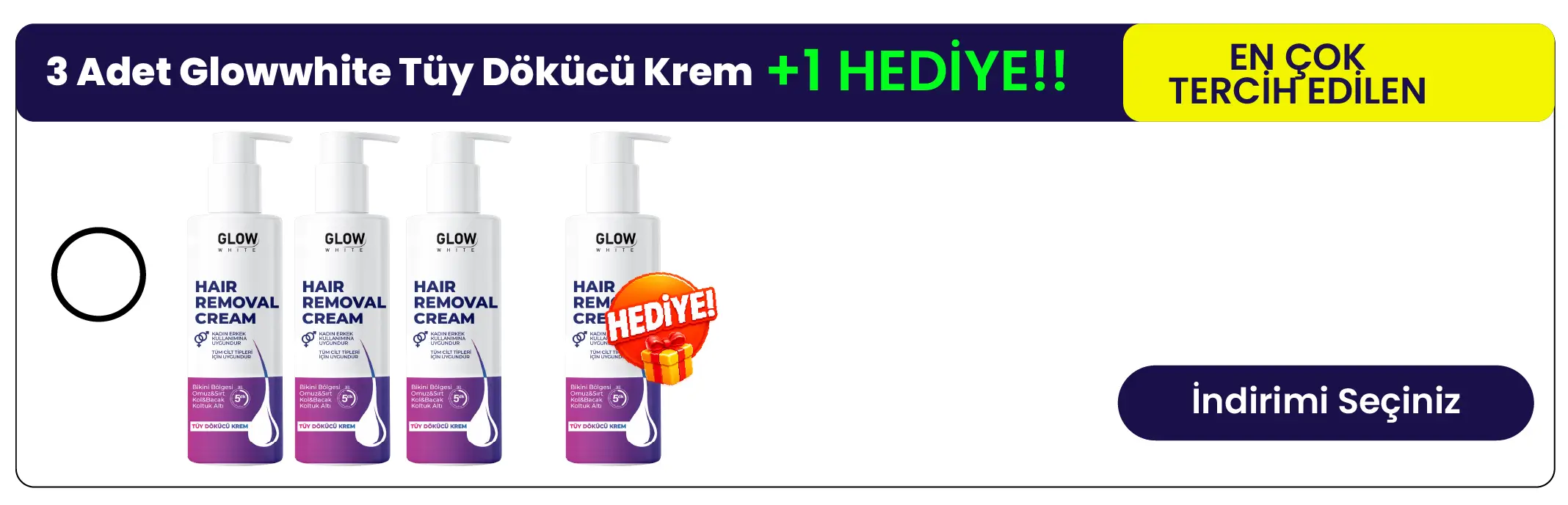Glow White Jel Krem 3'li Paket